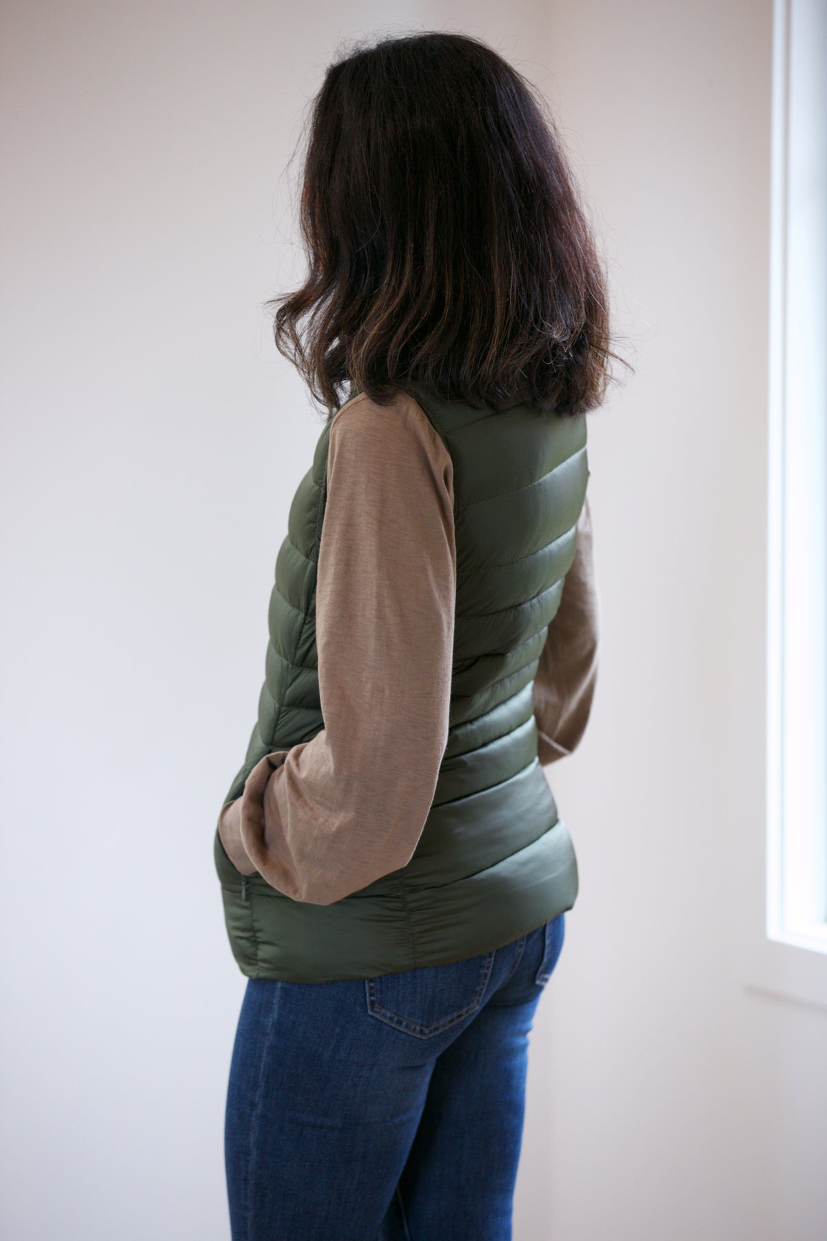 Save The Duck Lynn Vest in Pine Green