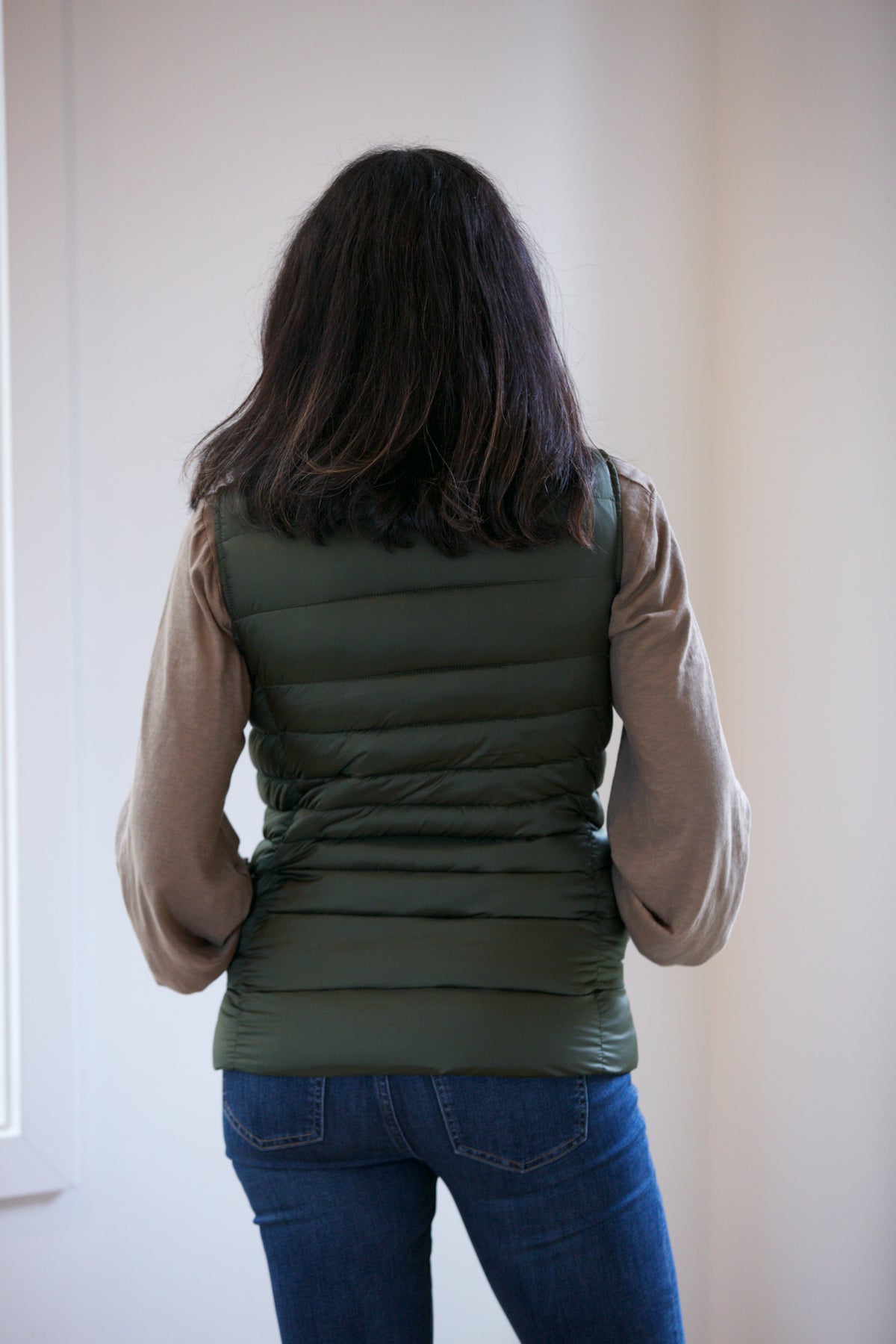 Save The Duck Lynn Vest in Pine Green