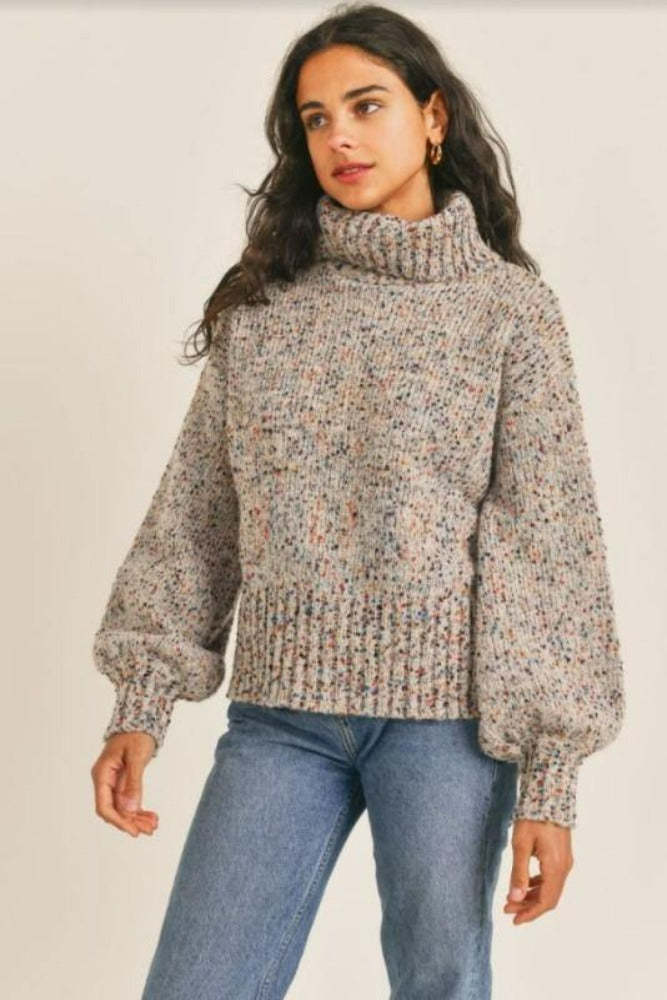 Sadie &amp; Sage Cozy Confetti Pullover
