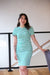 Stateside Linen Cotton Stripe Jersey S/S Dress