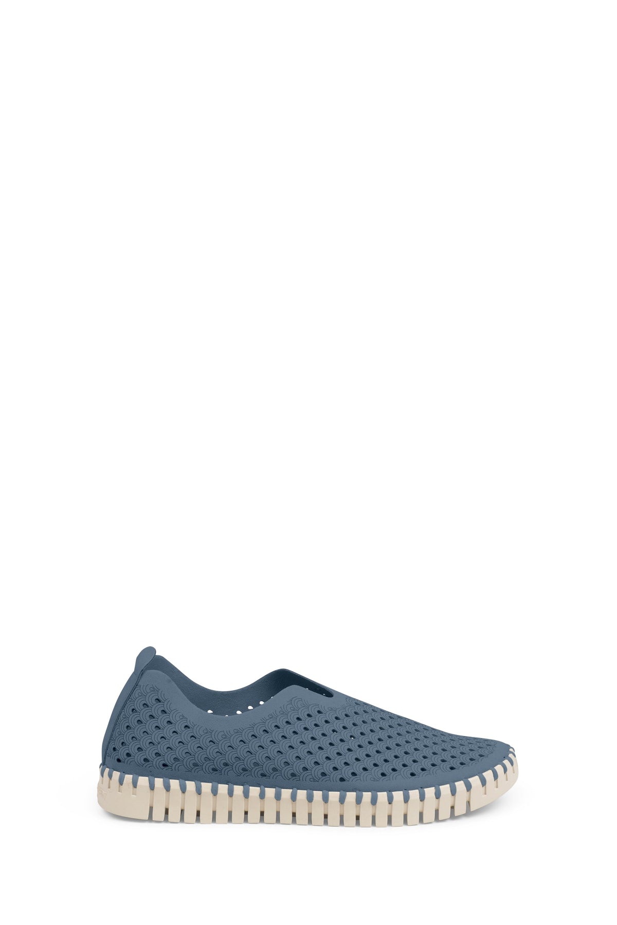 Ilse Jacobsen Tulip Slip-On w/White Sole Grey Blue