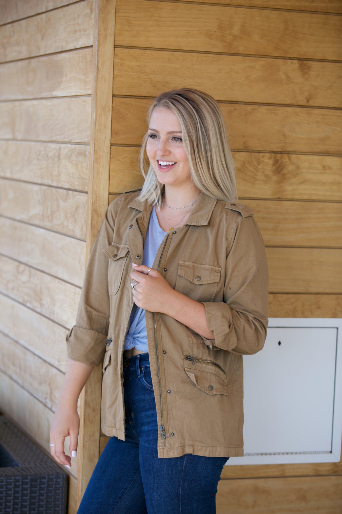 Velvet by Graham &amp; Spencer Ruby Army Jacket