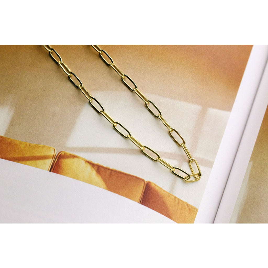 The Land of Salt Marigold Chunky Link Chain Necklace - 18"