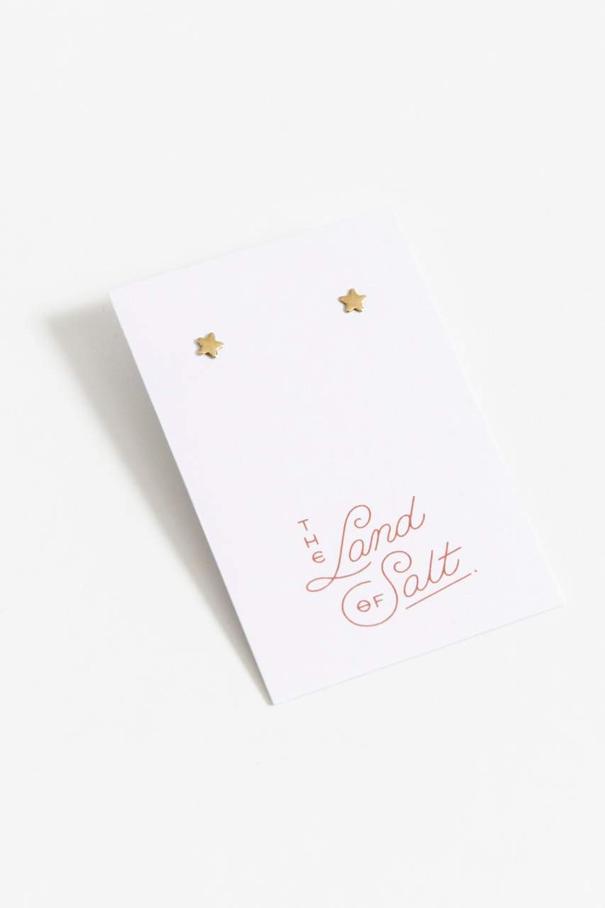 The Land of Salt Tiny Star Stud Earrings