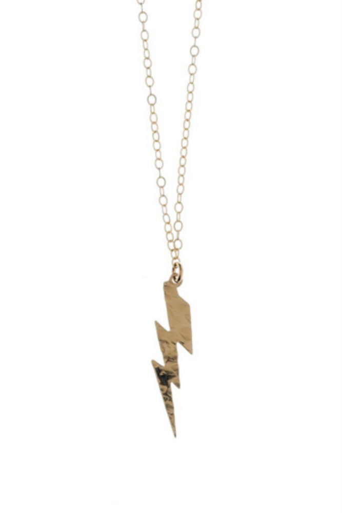 Kenda Kist Lightning Bolt Necklace in Gold Filled