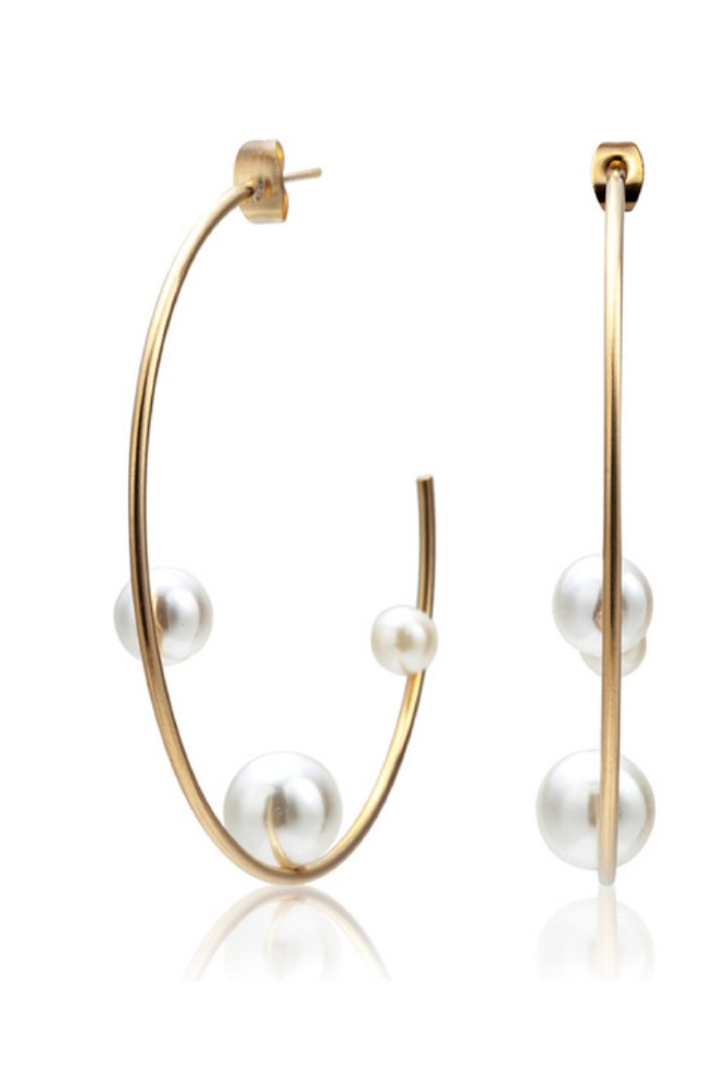 SAHIRA Allie Pearl Hoops