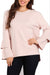 BLVD Tiered Bell Sleeve Sweater in Mauve