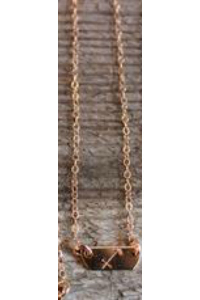 Kenda Kist Tiny Zodiac Plate Necklace Sagittarius