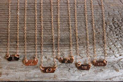 Kenda Kist Zodiac Tiny Plate Necklace